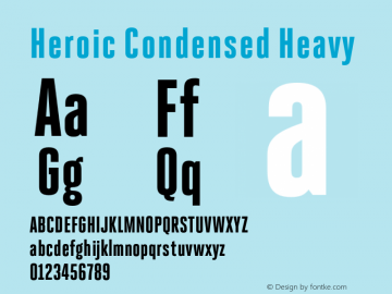 Heroic Condensed Heavy 1.0; pdf-x uazero; original kerning;图片样张