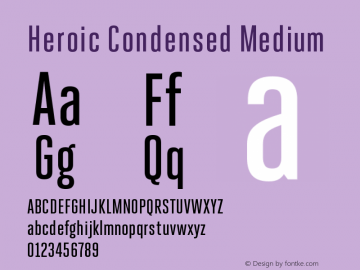 Heroic Condensed Medium 1.0; pdf-x uazero; original kerning;图片样张