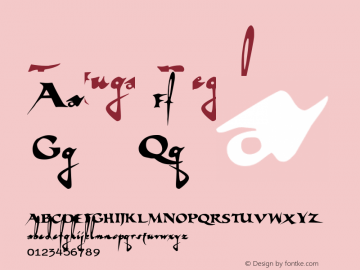 Tortuga Regular Version 1.000 Font Sample