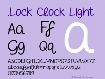 .Lock Clock Light 6.1d5e1图片样张