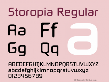 Storopia Regular Version 1.0图片样张