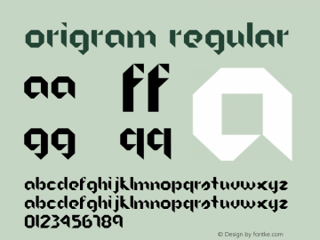 Origram Regular 001.000图片样张