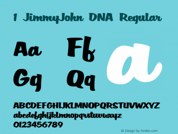 1 JimmyJohn DNA Regular Version 1.000 2005 initial release图片样张