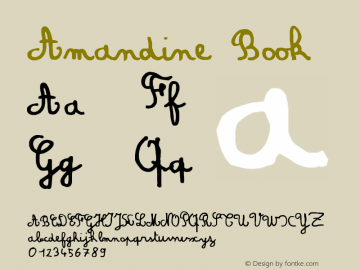 Amandine Book Version 1998; 1.0, initial r图片样张
