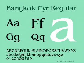 Bangkok Cyr Regular 001.003图片样张