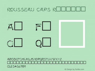 ROUSSEAU CAPS Regular Altsys Metamorphosis:3/8/92图片样张
