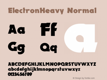 ElectronHeavy Normal 1.0 Wed May 26 20:45:17 1993图片样张