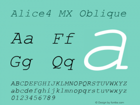 Alice4 MX Oblique Version 001.000图片样张