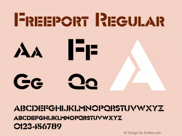 Freeport Regular Rev. 002.001图片样张