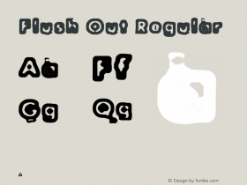 Flush Out Regular .ttf Font Sample