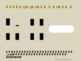 TT-Num21-N2-Regular Regular Version 3.00 Font Sample