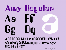 Amy Regular v1.0c Font Sample