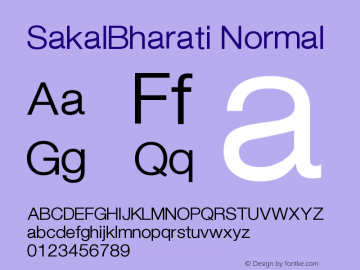 SakalBharati Normal 9.03图片样张