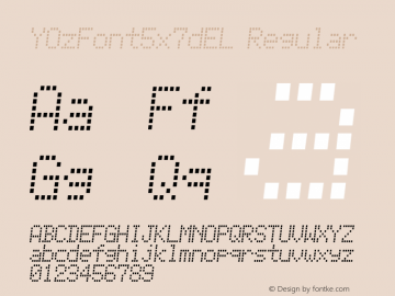 YOzFont5x7dEL Regular Version 1.20图片样张