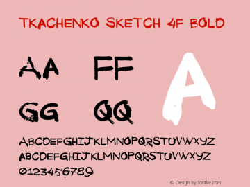 Tkachenko Sketch 4F Bold Version 1.100图片样张