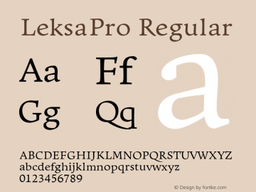 LeksaPro Regular Version 001.000图片样张