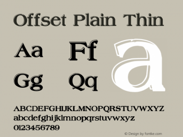 Offset Plain Thin Version 1.1图片样张