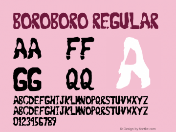 Boroboro Regular Gomarice Font  2003/09/??图片样张