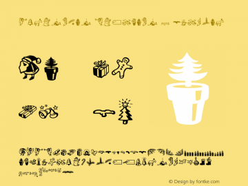 Christmas Dingbats 1 Regular Version 1.000图片样张
