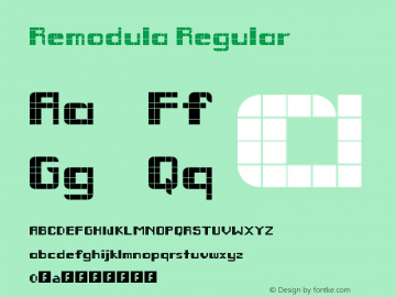 Remodula Regular Version 1.0图片样张