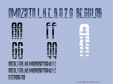AmazS.T.A.L.K.E.R.v.2.0 Regular Version 1.00 October 23, 2009, initial release Font Sample