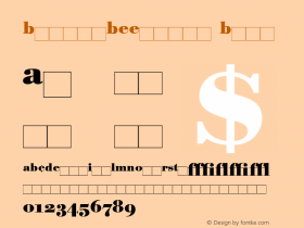 BodoniBEExpert Bold Version 1.00图片样张