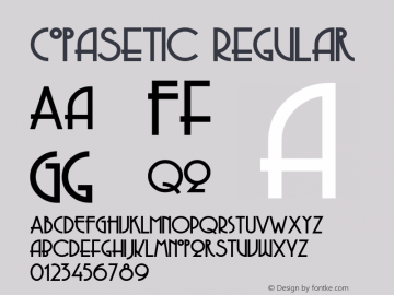 Copasetic Regular Converted from e:\nickfo~1\CO______.TF1 by ALLTYPE图片样张