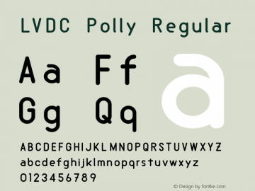 LVDC Polly Regular Macromedia Fontographer 4.1J 09.12.14图片样张