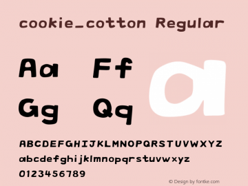 cookie_cotton Regular Version 1.0图片样张