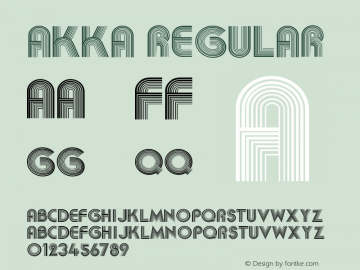 Akka Regular Unknown Font Sample