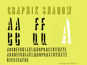 Graphik Shadow Unknown Font Sample