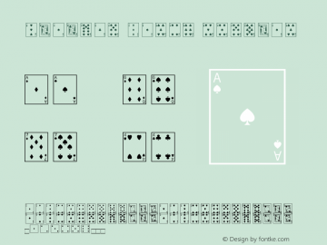 Playing Cards Regular Version 1.00 Font Sample