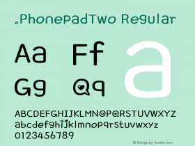 .PhonepadTwo Regular 6.1d5e1图片样张