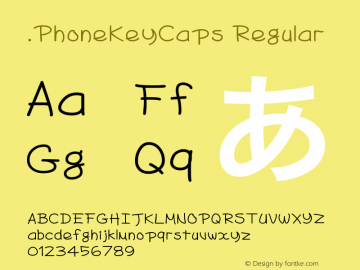 .PhoneKeyCaps Regular 9.0d2e1图片样张