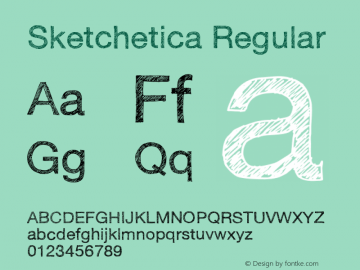 Sketchetica Regular 1.000图片样张