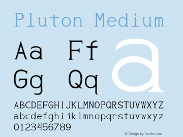 Pluton Medium Version 001.000图片样张