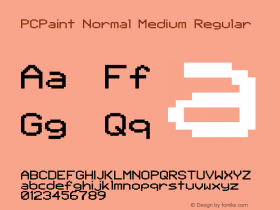 PCPaint Normal Medium Regular Version 1.02图片样张