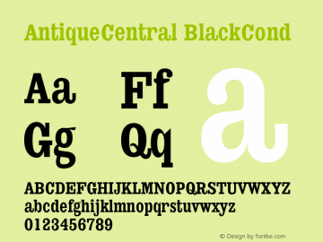 AntiqueCentral BlackCond 001.000图片样张