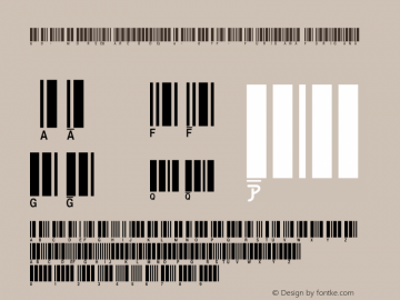 GD-MorseBarcodeJA-OTF-Furigana Furigana Version 1.10 Rev09b Font Sample