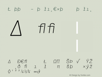 Lettera-ItalicExtra Italic 001.000 Font Sample