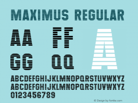 Maximus Regular 001.000图片样张