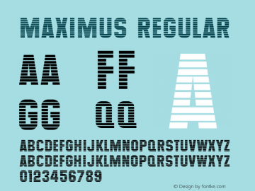 Maximus Regular 001.000图片样张