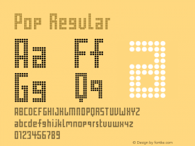 Pop Regular 001.000 Font Sample