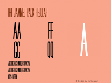 HFF Jammed Pack Regular 1.0 Font Sample