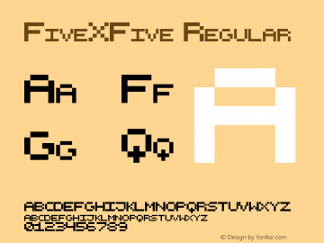 FiveXFive Regular Version 1.0图片样张