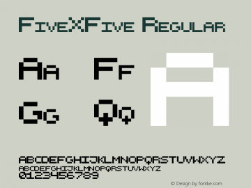 FiveXFive Regular Version 1.0图片样张