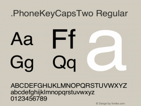 .PhoneKeyCapsTwo Regular 10.3d1e2 Font Sample