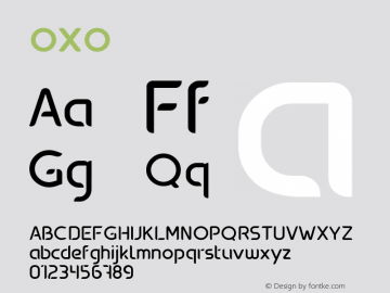 oxo ☞ Version 001.001 ;com.myfonts.typedepot.oxo.regular.wfkit2.3rr2图片样张