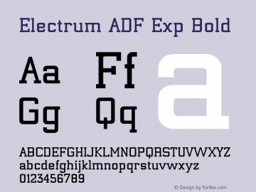 Electrum ADF Exp Bold 1.005;FFEdit Font Sample