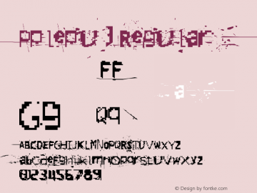 Pplepu 1 Regular Version 1.006 Font Sample